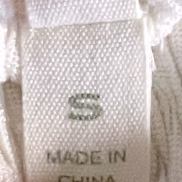 TINY Anthropologie Ivory Embroidered Boho Lurex Silk Blend Blouse Size S - Picture 7 of 9